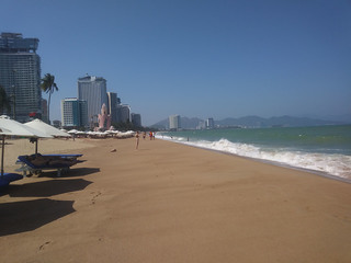The beaches of Nha Trang in southern Vietnam, the Russian tourist's destination