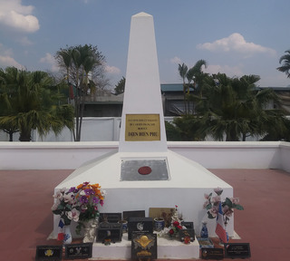 Dien Bien Phu, Vietnam. A memorial for the French paratroopers who died holding their ground
